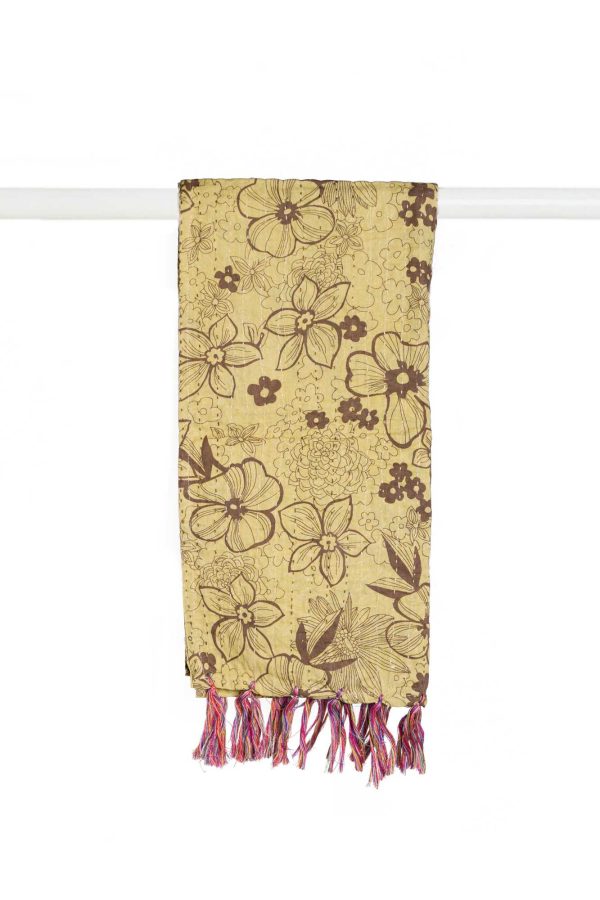 18" x 72" 100% Cotton Multicolor Scarf - Image 2