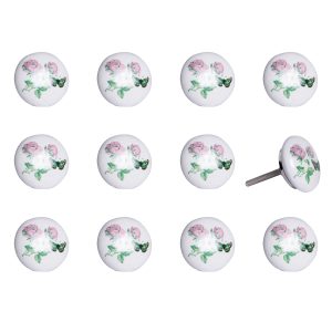 1.5" x 1.5" x 1.5" Ceramic Metal Multicolor 12 Pack Knob