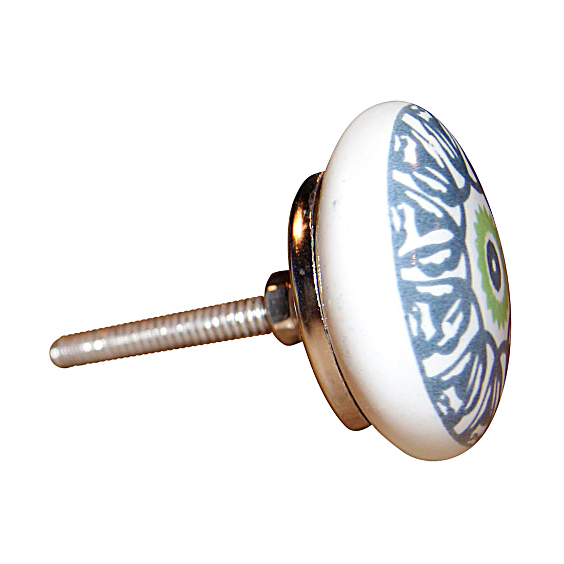 1.5" x 1.5" x 1.5" Ceramic Metal Multicolor 12 Pack Knob - Image 3