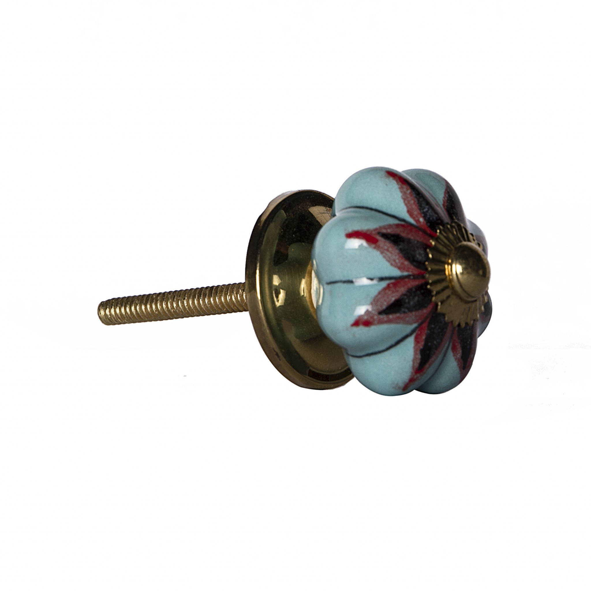 1.5" x 1.5" x 1.5" Ceramic Metal Multicolor 12 Pack Knob - Image 3