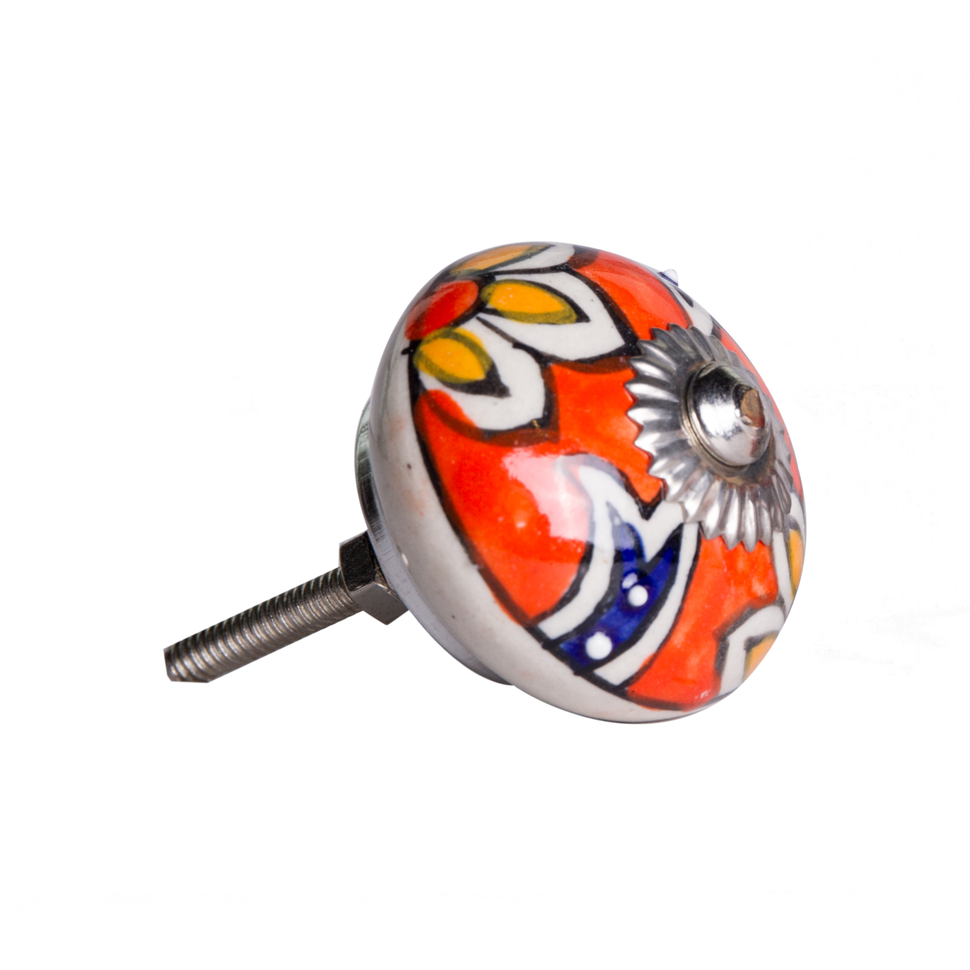 1.5" x 1.5" x 1.5" Ceramic Metal Multicolor 12 Pack Knob - Image 3