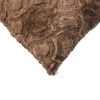 20" x 20" x 5" Acrylic Plush Polyester Polyfill Brown 2 Pack Pillow - Image 2