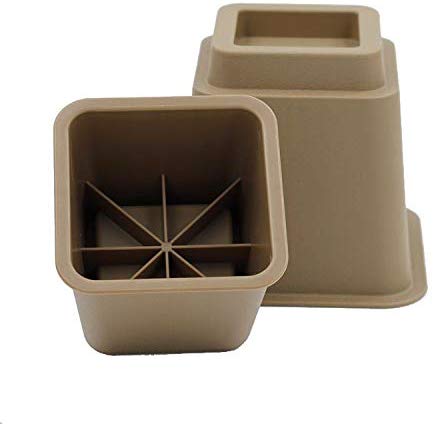 3" 5" or 8" Brown Adjustable Bed Risers or Furniture Legs - Image 3