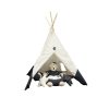 51.2" x 55.11" x 72.85" WhiteBlue Fabric Tent