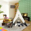 51.2" x 55.11" x 72.85" WhiteBlue Fabric Tent - Image 3