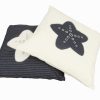 Nautical Blue Star White Square Accent Pillow - Image 3