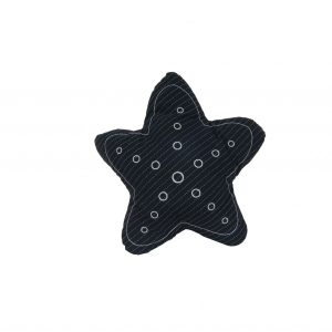 Blue with White 3D Shape Star Pillow
