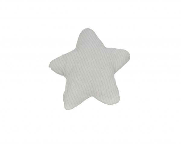 White with Blue 3D Shape Star Pillow - Image 2