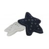 White with Blue 3D Shape Star Pillow - Image 3