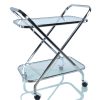 16.5" x 26.25" x 30.5" Chrome XShape  Bar Cart - Image 3