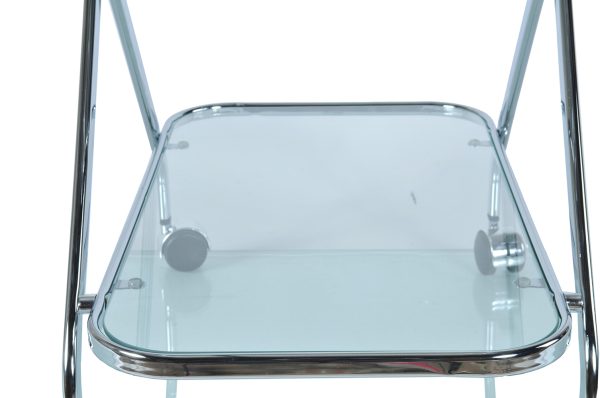 16.5" x 26.25" x 30.5" Chrome XShape  Bar Cart - Image 4