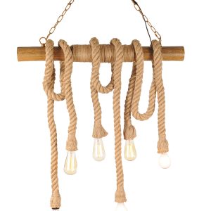 5" x 30" x 50" 6 bulbs Medusa  Pendant Lamp