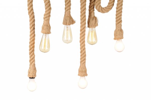 5" x 30" x 50" 6 bulbs Medusa  Pendant Lamp - Image 2