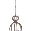 15" x 15" x 47.5" 3 BulbsRope  Pendant Lamp