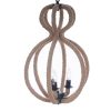 15" x 15" x 47.5" 3 BulbsRope  Pendant Lamp - Image 2