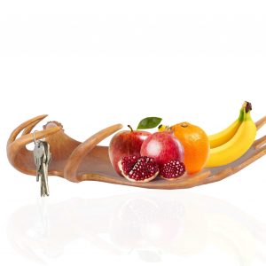 12" x 23.5" x 6.5" Deer Antler Tray