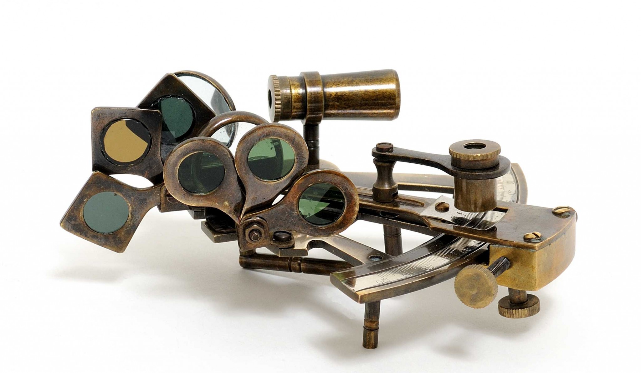 4" x 4.5" x 2.5" Nautical Sextant in Wood Box Medium - Image 2