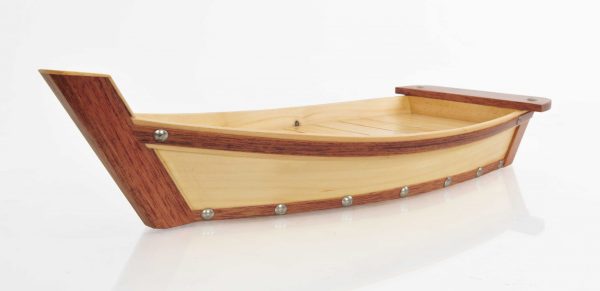 6.25" x 16.75" x 3.37"  Small Wooden Sushi Boat  Serving Tray - Image 2