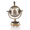 8" x 3.75" x 16.25" Brass Table Clock