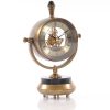 8" x 3.75" x 16.25" Brass Table Clock - Image 2