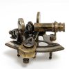 4" x 4" x 2.5" Nautical Sextant in Leather Case Small