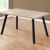 60" X 36" X 31 " Dark Taupe Black Metal Dining Table - Image 2