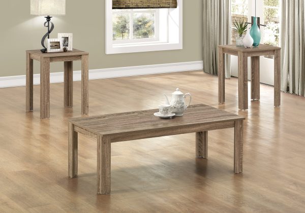 Dark Taupe Table Set - 3Pcs Set - Image 3