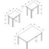 Dark Taupe Table Set - 3Pcs Set - Image 5