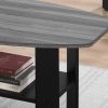 Black Grey Top Table Set - 3Pcs Set - Image 2