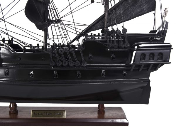 6.5" x 20" x 19"Black Pearl Pirate Ship - Image 4