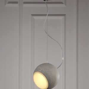 7 Round Silver Ceiling Pendant Lamp