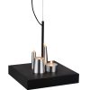 14 X 14 X 59 Black Stainless Steel Pendant Lamp - Image 2