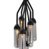 10.5 X 10.5 X 48 Black Carbon Steel Pendant Lamp - Image 4