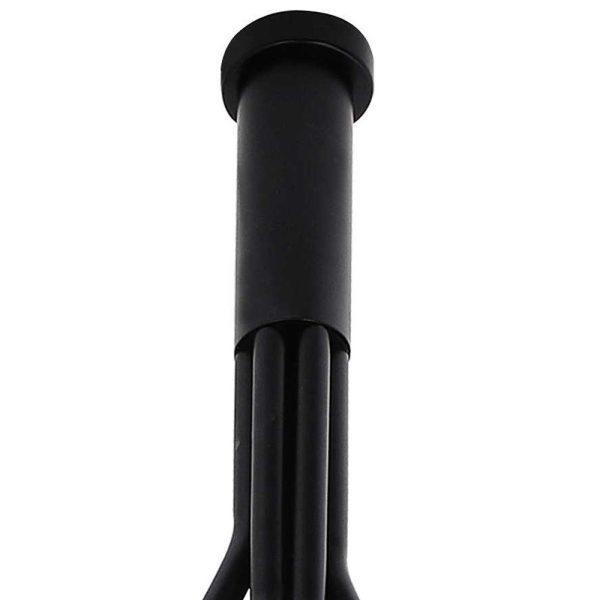 10.5 X 10.5 X 48 Black Carbon Steel Pendant Lamp - Image 5