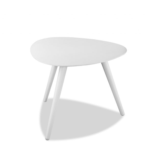 Triad White Aluminum Side Table - Image 2