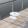 Triad White Aluminum Side Table - Image 4