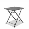 16 X 16 X 18 Powder Aluminum Side Table