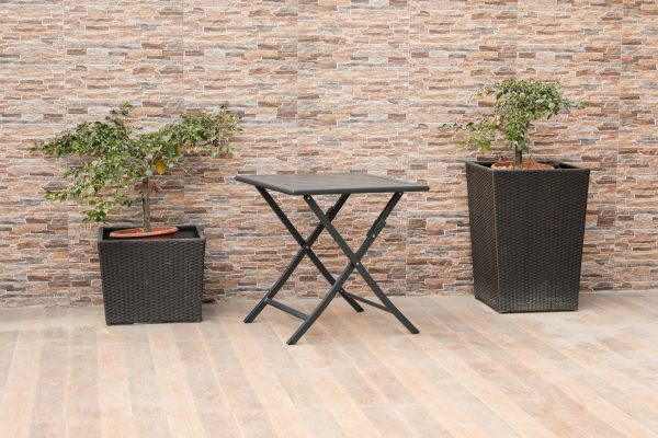 16 X 16 X 18 Powder Aluminum Side Table - Image 2