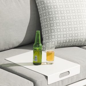 16.5 X 12 X 2.5 White Aluminum Aluminum Tray