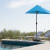 9" Aqua Outdoor Side Wall Umbrella - Image 2