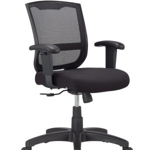 27" x 27" x 40.9" Black  Mesh   Fabric Chair