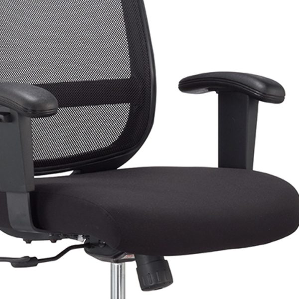 27" x 27" x 40.9" Black  Mesh   Fabric Chair - Image 3