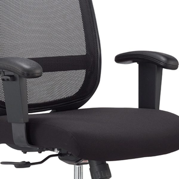 27" x 27" x 40.9" Black  Mesh   Fabric Chair - Image 5