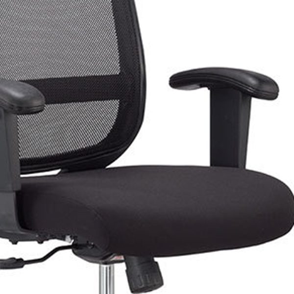 25" x 21.45" x 36" Black Mesh   Fabric Chair - Image 3