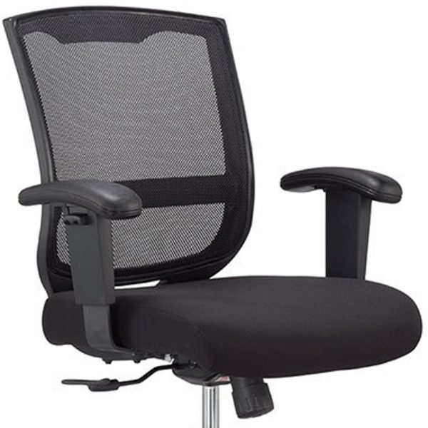 25" x 21.45" x 36" Black Mesh   Fabric Chair - Image 4