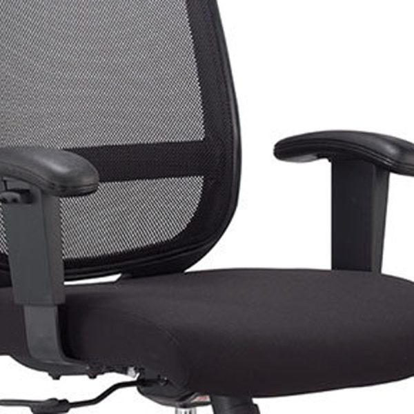 25" x 21.45" x 36" Black Mesh   Fabric Chair - Image 5