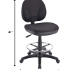 20" x 24" x 41" Black Fabric Chair - Image 2
