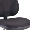 20" x 24" x 41" Black Fabric Chair - Image 3