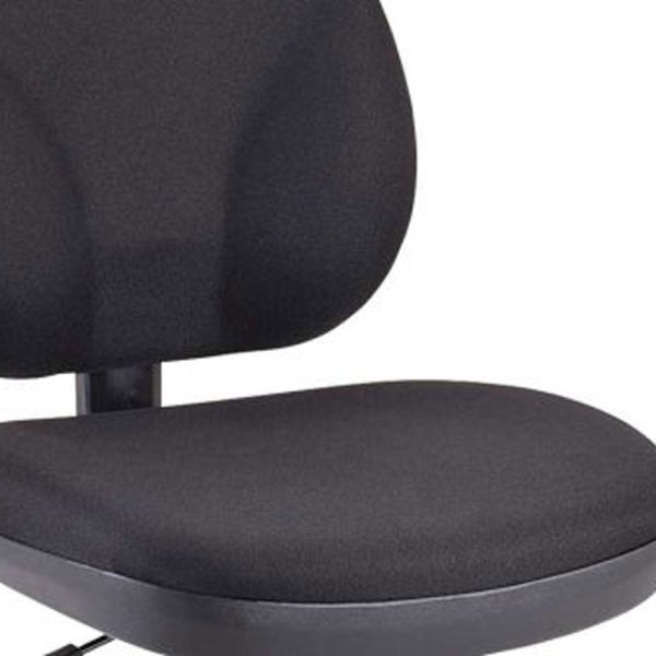20" x 24" x 41" Black Fabric Chair - Image 3