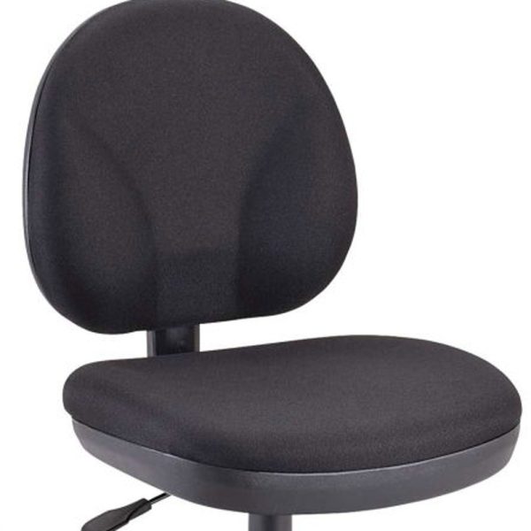 20" x 24" x 41" Black Fabric Chair - Image 4